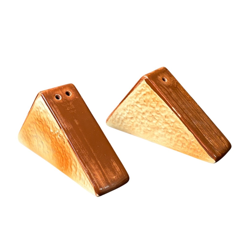 Vintage Japan Toast Breakfast Salt Pepper Shakers Ceramic Cute Kitchen‎ Decor